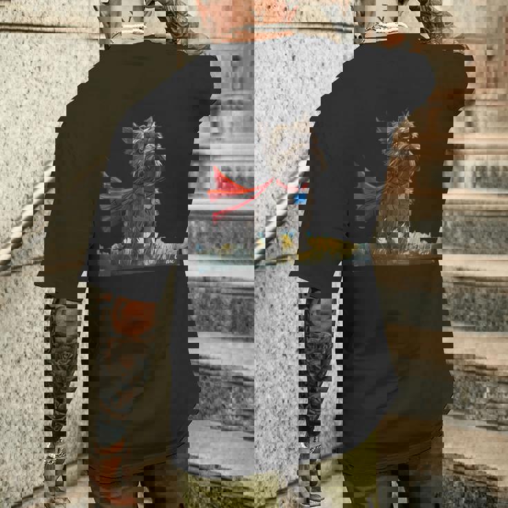 ケアンテリア犬 ケアンテリア メンズTシャツ バックプリント 彼への贈り物