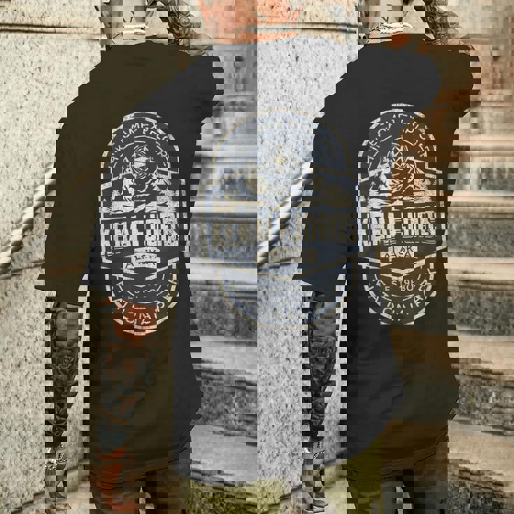 ケナイ・フィヨルズ国立公園 メンズTシャツ バックプリント 彼への贈り物