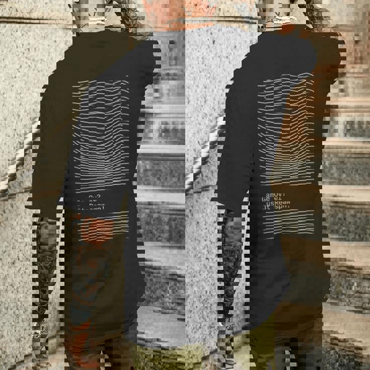 ゲームオーバーただリスポーン レトロゲーム メンズTシャツ バックプリント 彼への贈り物