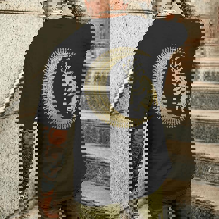 ココペリ ノーブル ハーフムーン 曼荼羅 3 ファンファン ファン ファン メンズTシャツ バックプリント 彼への贈り物