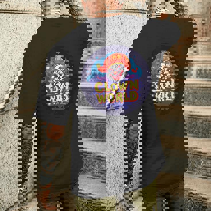 コメディがピエロの世界で最高に君臨 メンズTシャツ バックプリント 彼への贈り物