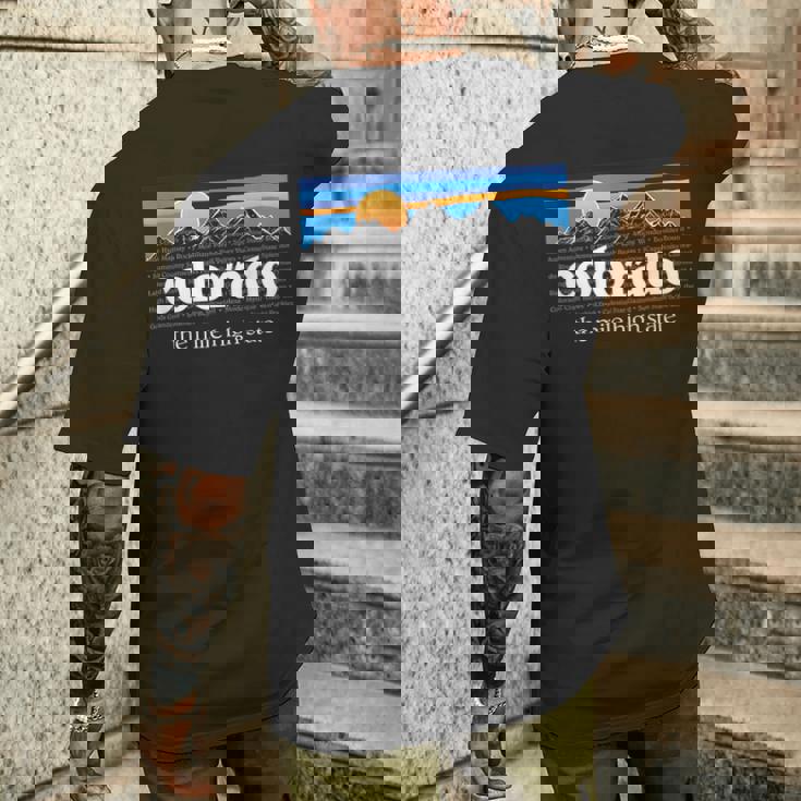 コロラドアンダーグラウンド コロラドマウンテン ヴィンテージ コロラド メンズTシャツ バックプリント 彼への贈り物