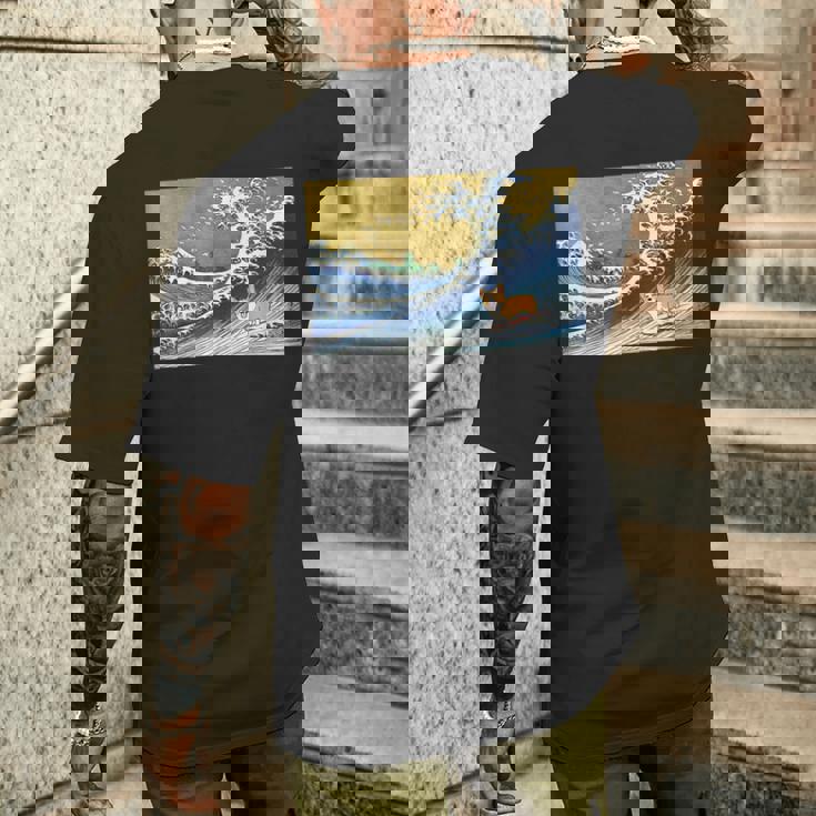 コーギーママ 犬がすき 犬好き わんちゃん好き 犬 犬飼い 犬愛好家 おもしろ 可愛い わんこ わんちゃん コーギー メンズTシャツ バックプリント 彼への贈り物