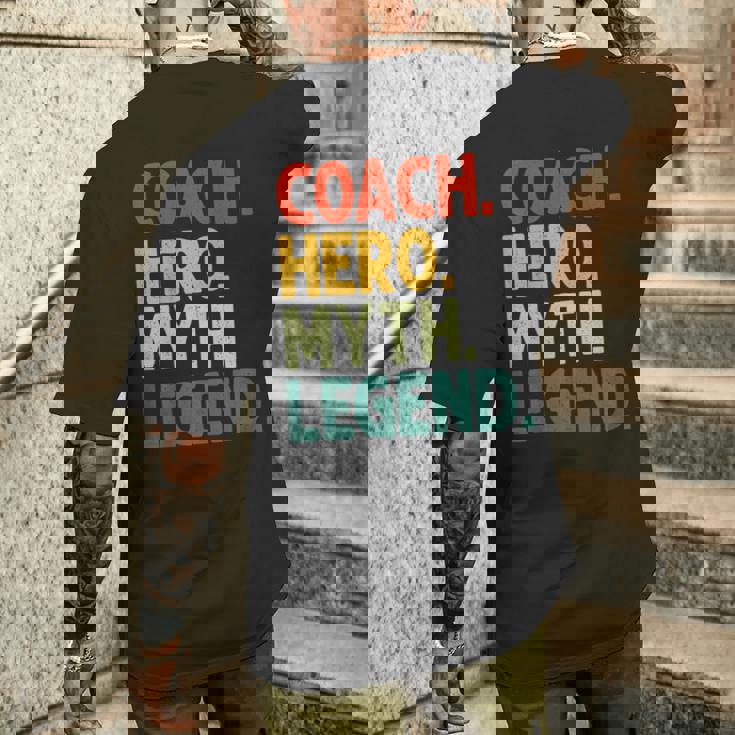 コーチ ヒーロー 神話 伝説 ヴィンテージ ファニー コーチ メンズTシャツ バックプリント 彼への贈り物