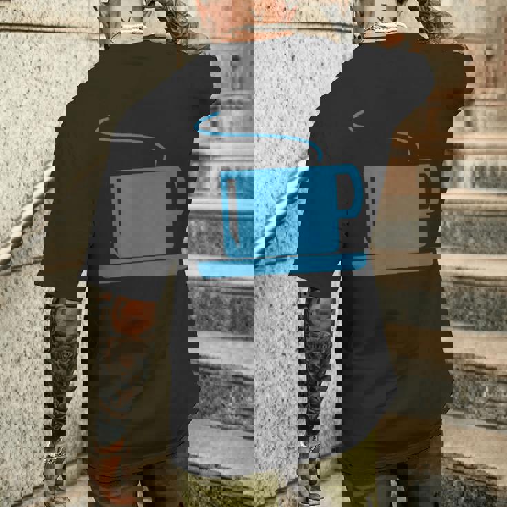 コーヒー、紅茶、カップ メンズTシャツ バックプリント 彼への贈り物