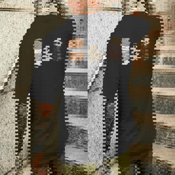 コーヒーとかわいいラッコ メンズTシャツ バックプリント 彼への贈り物