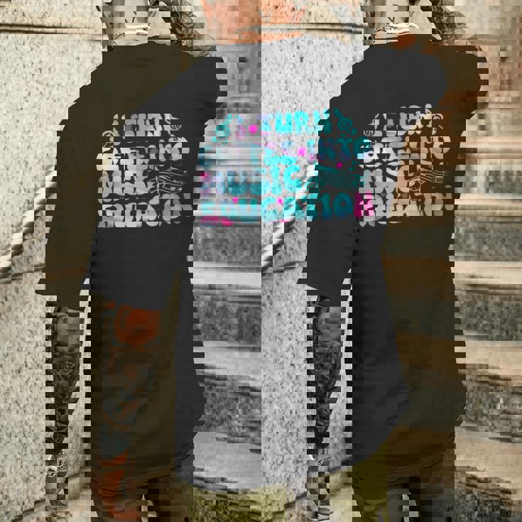 コーヒーを音楽教育学校の先生に変える メンズTシャツ バックプリント 彼への贈り物