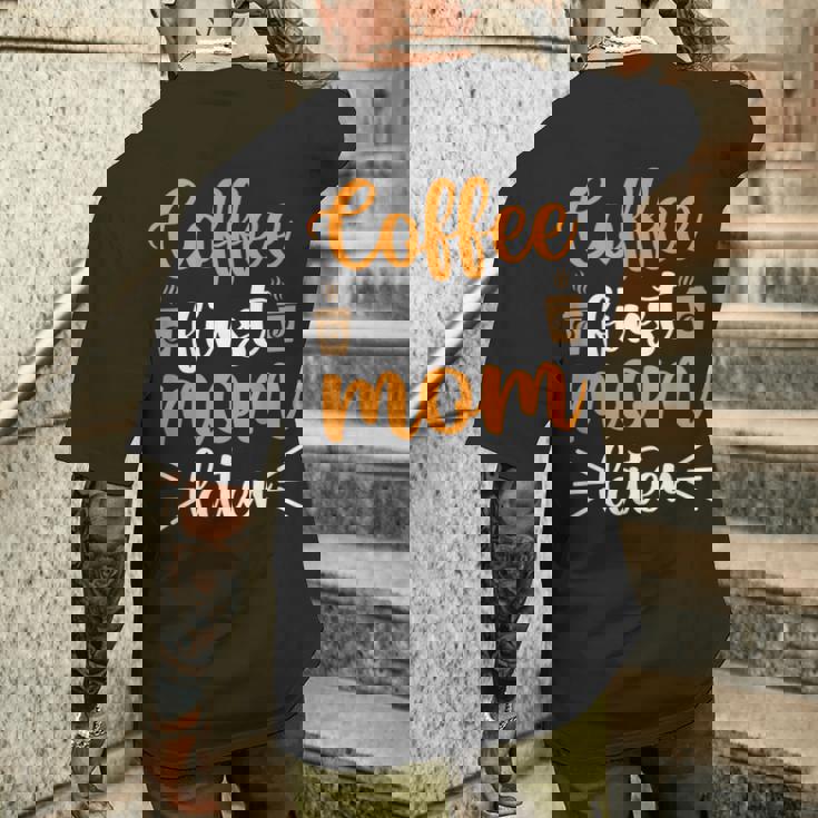 コーヒーファースト・マム・ラター メンズTシャツ バックプリント 彼への贈り物