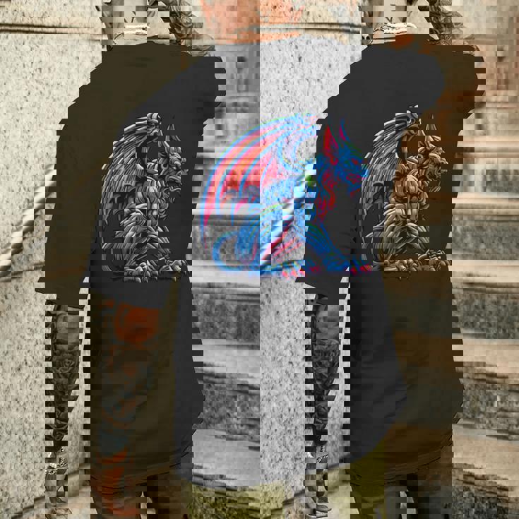 ゴシックガーゴイル メンズTシャツ バックプリント 彼への贈り物