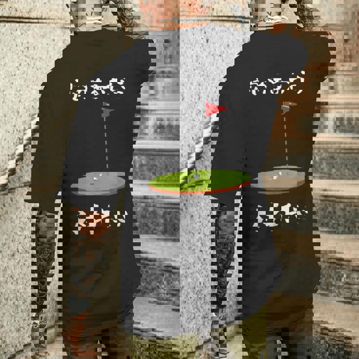 ゴルフ 面白いtシャツ ホール 文字入り メンズ おもしろ 面白い 服 オリジナル おもしろグッズ 文字tシャツ 下ネタ メンズTシャツ バックプリント 彼への贈り物