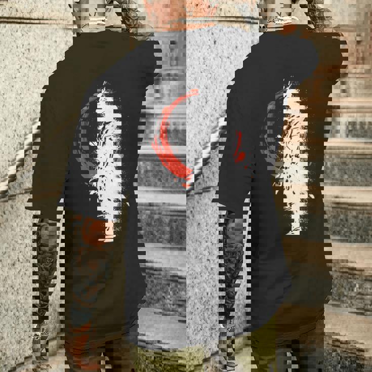 ゴーストサムライ 戦国武将 刀 アニメ マンガ 恋人 メンズTシャツ バックプリント 彼への贈り物