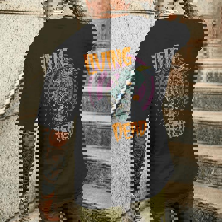 サイコビリー ホラー パンクロック Hr Living Dead Zombie メンズTシャツ バックプリント 彼への贈り物