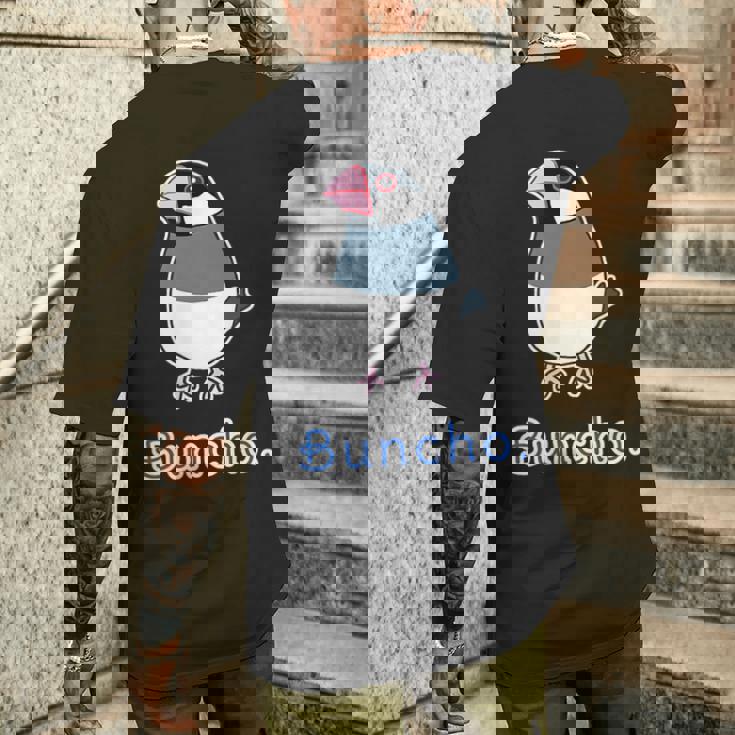 サクラブンチョウ さん『セルフィー』桜文鳥【どうぶつフレンズ】動物 イラスト メンズTシャツ バックプリント 彼への贈り物