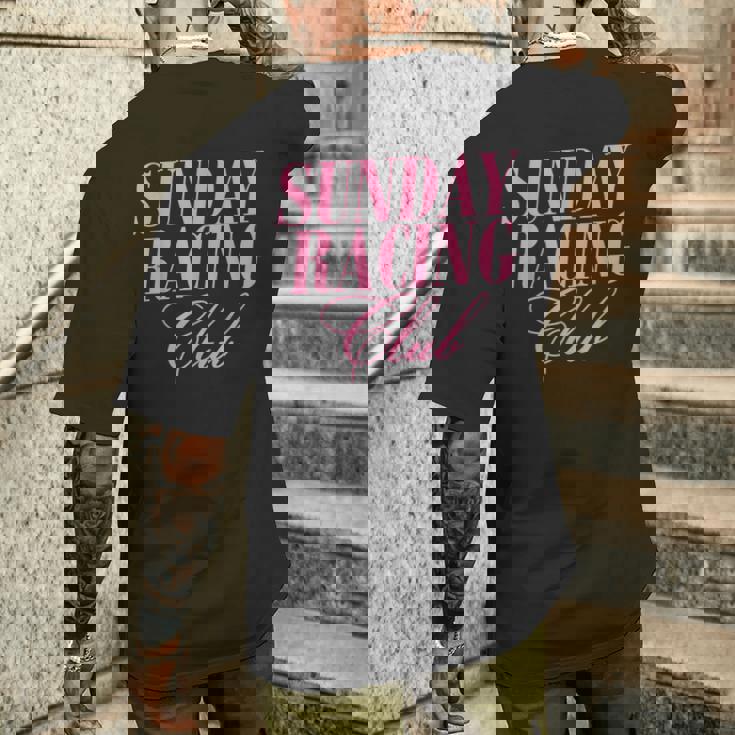 サンデーレーシング クラブレーサー デザイン メンズTシャツ バックプリント 彼への贈り物