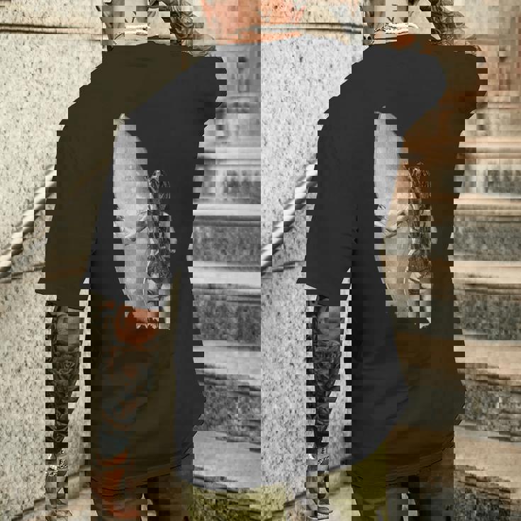 サーファー サーフボード サーフボード ビーチウェイブライダー メンズTシャツ バックプリント 彼への贈り物