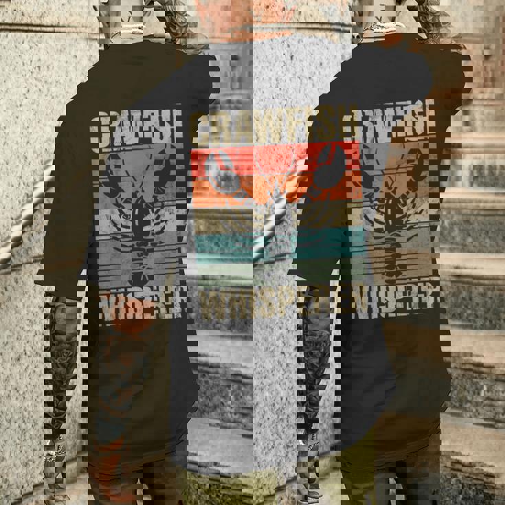 ザリガニ レトロ 面白い ザリガニ シーフード ロブスター ザリガニ好き メンズTシャツ バックプリント 彼への贈り物