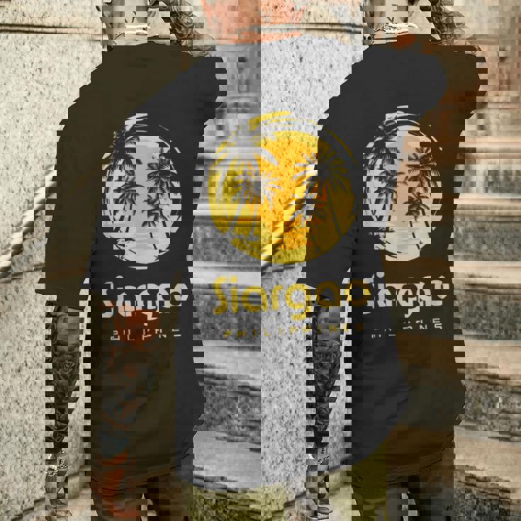 シアルガオ島 フィリピン メンズTシャツ バックプリント 彼への贈り物