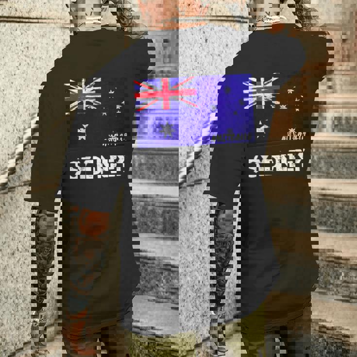 シドニー オーストラリア国旗ジャージ メンズTシャツ バックプリント 彼への贈り物