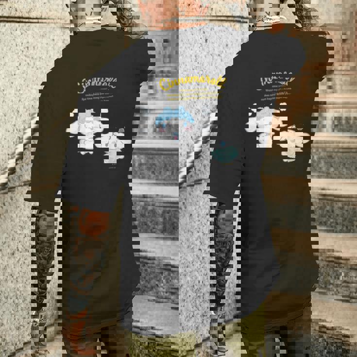 シナモロール ハピネスマイルーム メンズTシャツ バックプリント 彼への贈り物