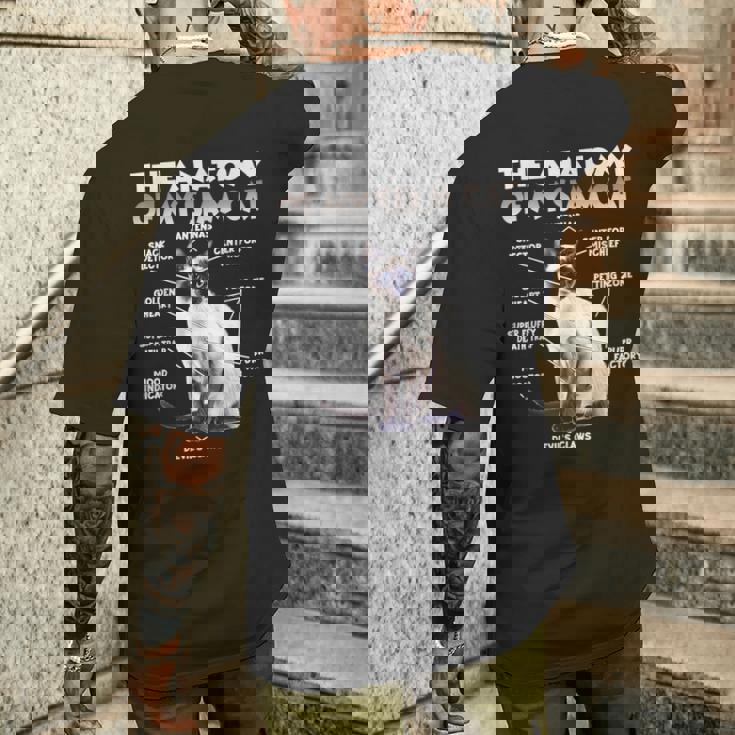 シャム猫メンズTシャツ バックプリント 彼への贈り物