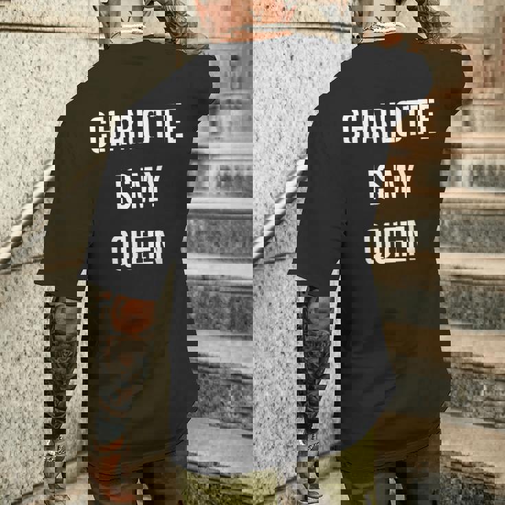 シャーロット・イズ・マイ・クイーン メンズTシャツ バックプリント 彼への贈り物