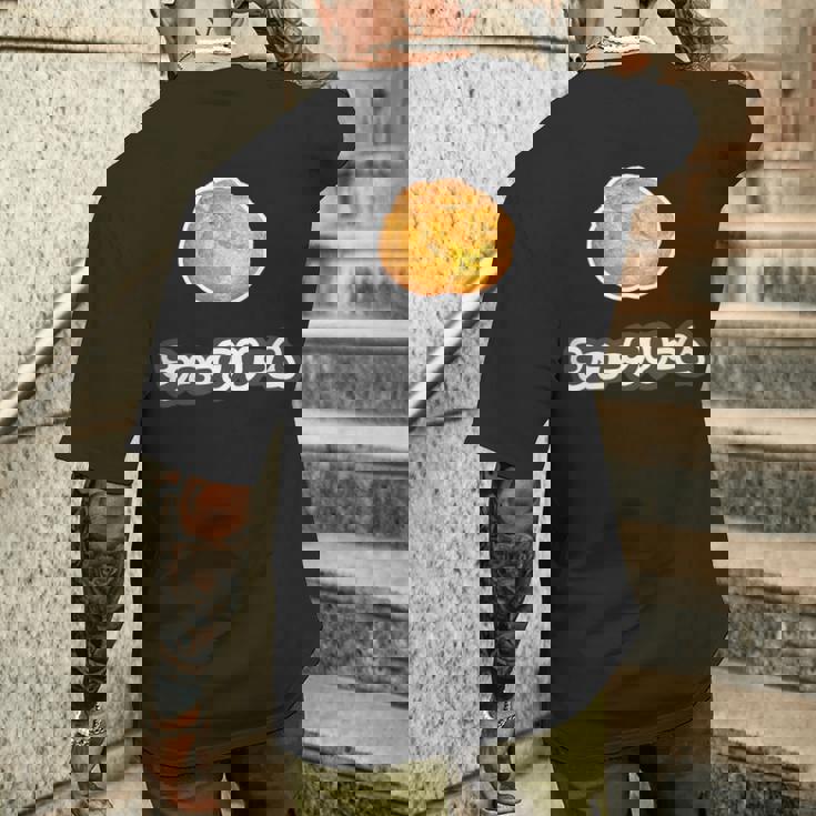 シュークリーム『スイーツ ポップ』お菓子 写真 おやつ 面白い かわいい メンズTシャツ バックプリント 彼への贈り物