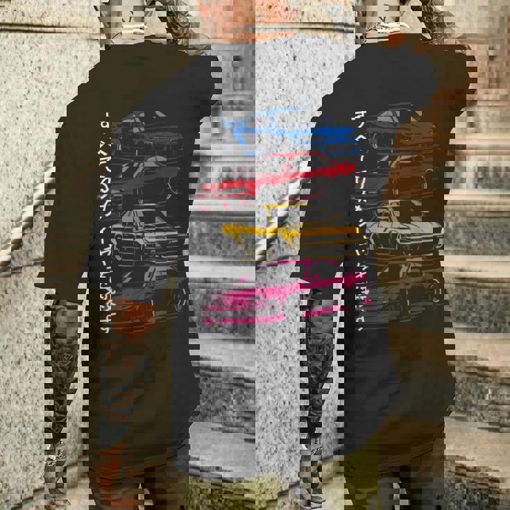 シルビア131415 恋人 スポーツカー メンズTシャツ バックプリント 彼への贈り物