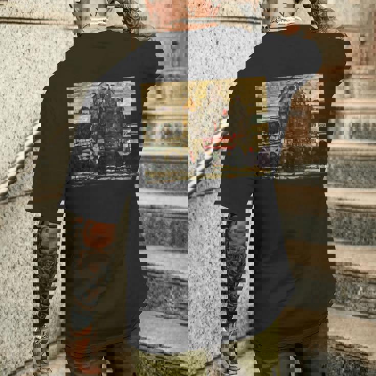 シングル・ハウス・バイ・エゴン・シーレ1915 メンズTシャツ バックプリント 彼への贈り物