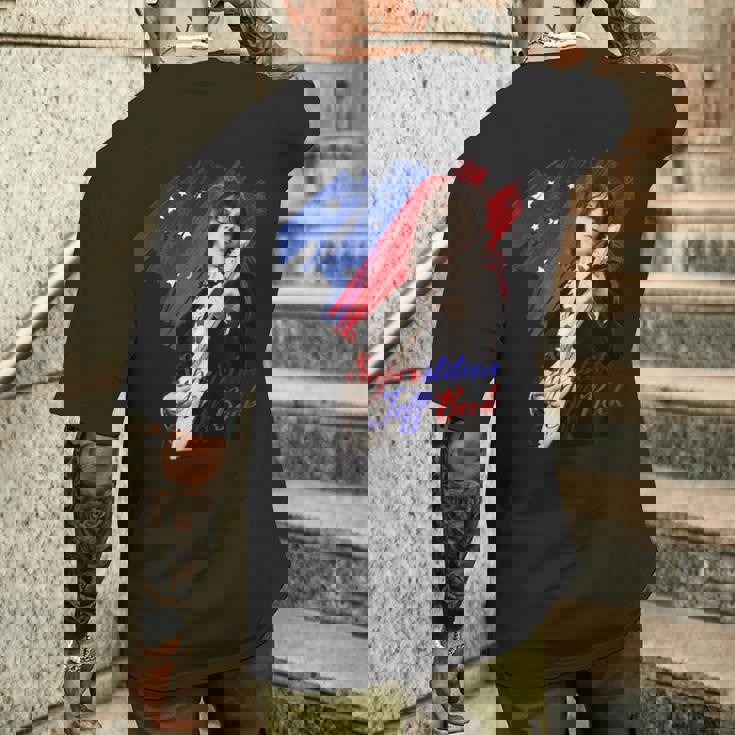 ジェフベック_003 メンズTシャツ バックプリント 彼への贈り物