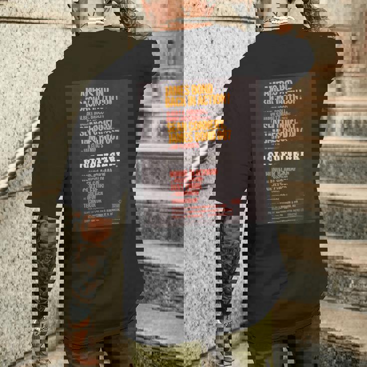 ジェームズ・ボンド 007 ゴールドフィンガー メンズTシャツ バックプリント 彼への贈り物