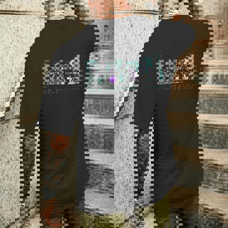 ジャズミュージック ニューオーリンズフェスト ジャズフェスティバル お土産 メンズTシャツ バックプリント 彼への贈り物