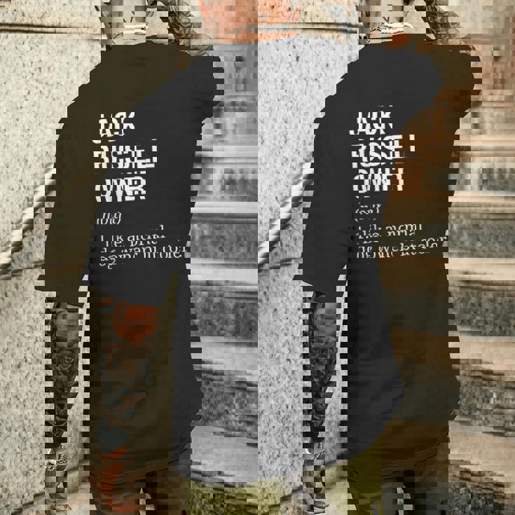 ジャック・ラッセル・テリア オーナー 定義 犬 メンズTシャツ バックプリント 彼への贈り物