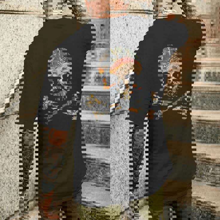 ジョリー・ロジャー シルエット コタデコア スカル＆クロスボーン メンズTシャツ バックプリント 彼への贈り物