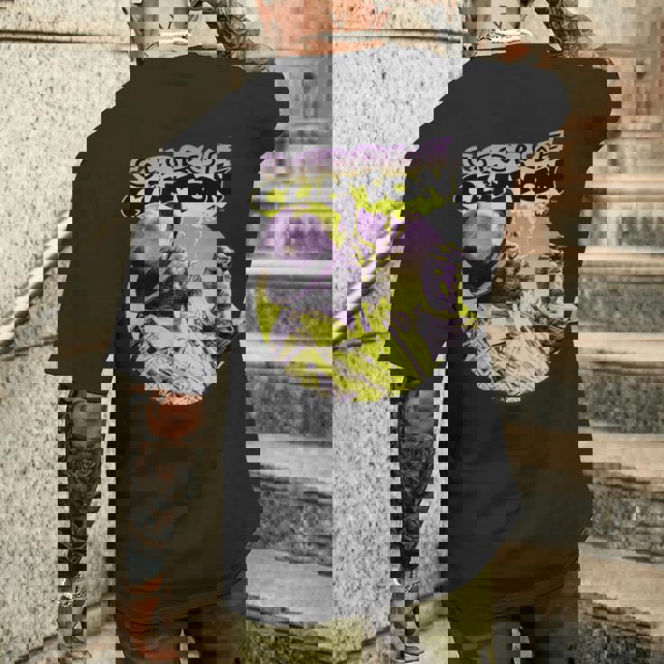 ジョージ・クリントンの煙の写真 メンズTシャツ バックプリント 彼への贈り物