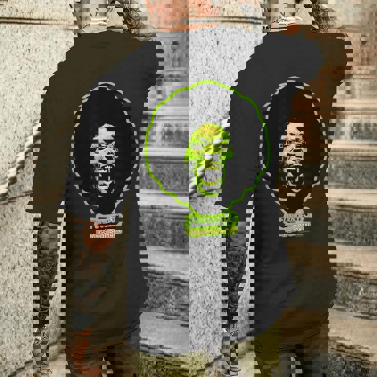 ジョージ・クリントン・ファンカデリック・グリーン・マゴット・ブレイン メンズTシャツ バックプリント 彼への贈り物