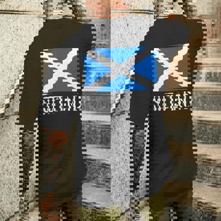 スコットランド国旗シャツ スコットランドサッカーシャツ 誇り高きスコッツマン メンズTシャツ バックプリント 彼への贈り物