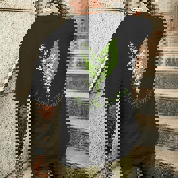 スズラン。 メンズTシャツ バックプリント 彼への贈り物