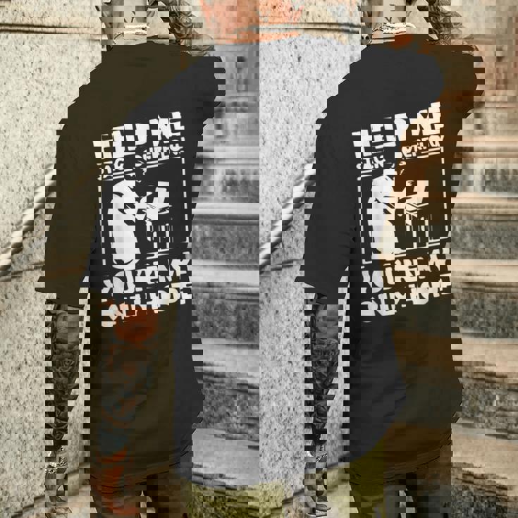 スタックオーバーフローを助ける メンズTシャツ バックプリント 彼への贈り物