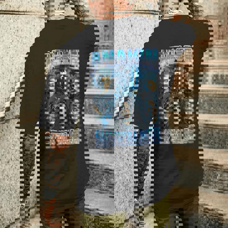 スターウォーズ クラシック アナキン・スカイウォーカー フォトコラージュポスター メンズTシャツ バックプリント 彼への贈り物