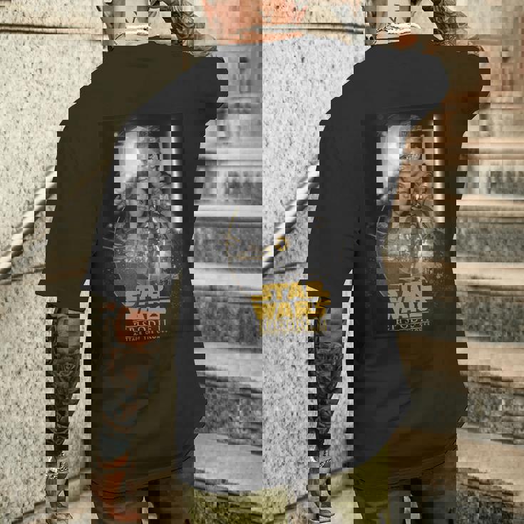 スター・ウォーズ クラシック エピソードii クローンの攻撃ポスター メンズTシャツ バックプリント 彼への贈り物