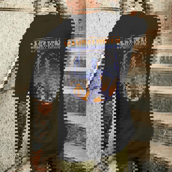 スター・ウォーズ マンダロリアン Ig-11 アイジーイレブン エピックロゴ メンズTシャツ バックプリント 彼への贈り物