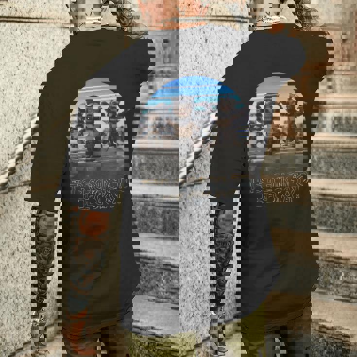 スター・ウォーズ マンダロリアン 大丈夫 レトロショット メンズTシャツ バックプリント 彼への贈り物