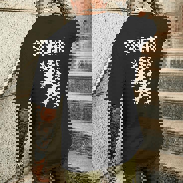 スチュワート氏族 スコットランド 姓 スコットランド 紋章 メンズTシャツ バックプリント 彼への贈り物