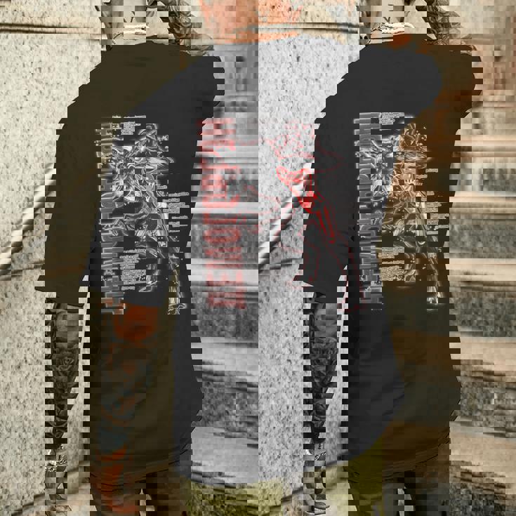 ストレンジャー・シングス デモゴルゴン プロフィール 解剖学 ファン記念品 メンズTシャツ バックプリント 彼への贈り物