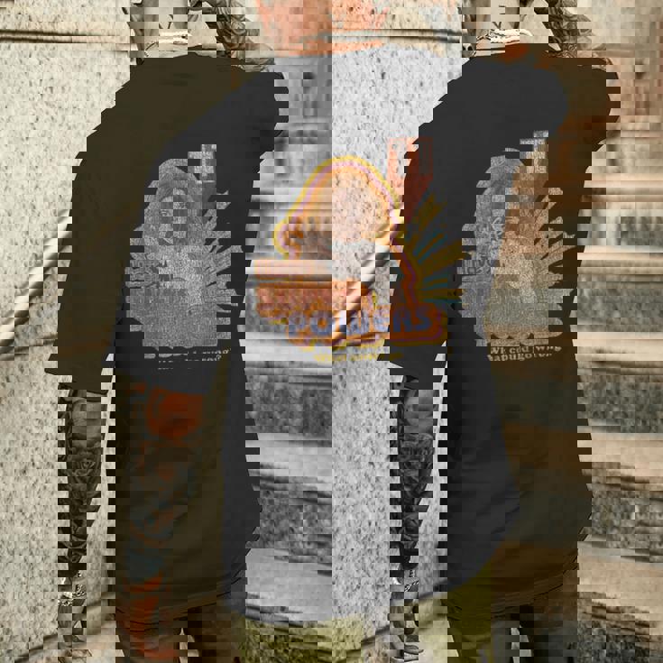 ストレンジャー・シングス ヴィンテージ イレブン レトロ ポーズ スーパーパワー メンズTシャツ バックプリント 彼への贈り物