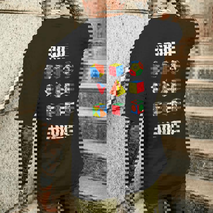 スピードキューブパズル キューバーキューブ キッズ メンズTシャツ バックプリント 彼への贈り物