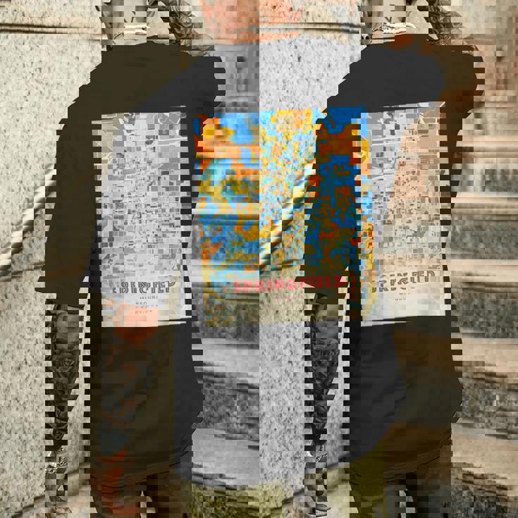 スプリングフィールド ミズーリ メンズTシャツ バックプリント 彼への贈り物