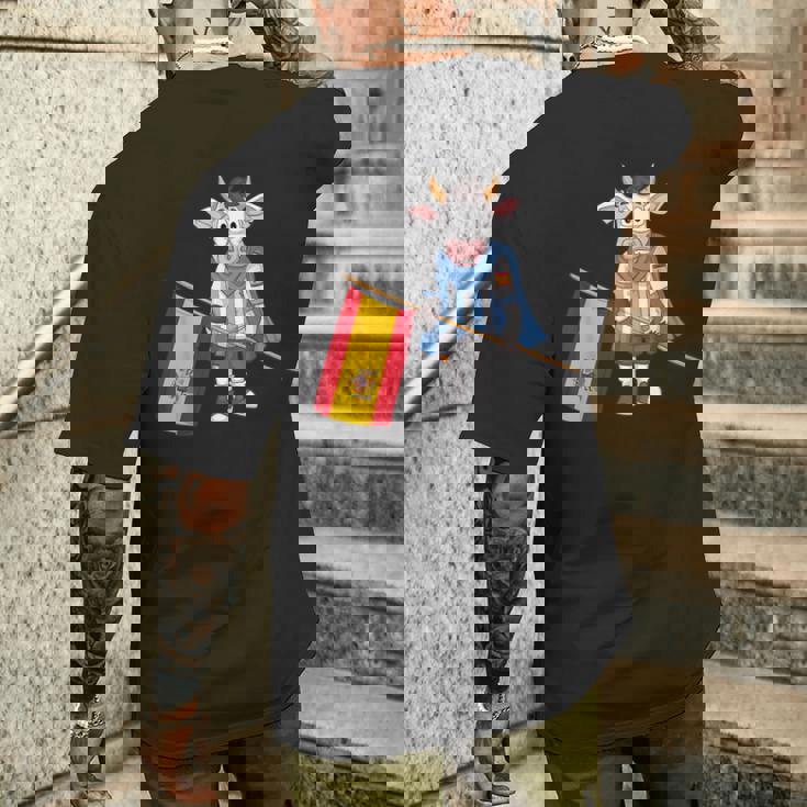 スペイン牛のファン メンズTシャツ バックプリント 彼への贈り物