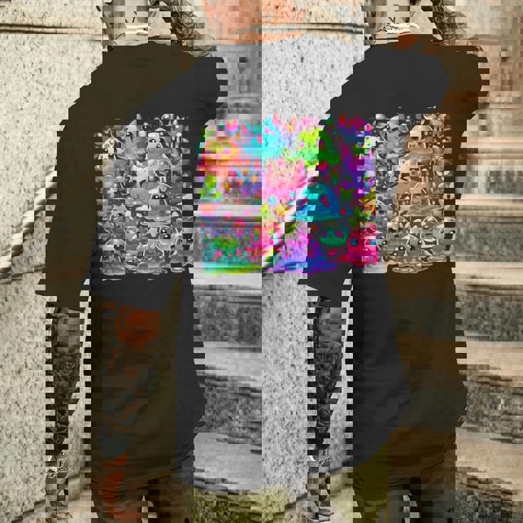 スライムランチャー、スライムペディア、グループランチャーwiki、グループムード。 メンズTシャツ バックプリント 彼への贈り物