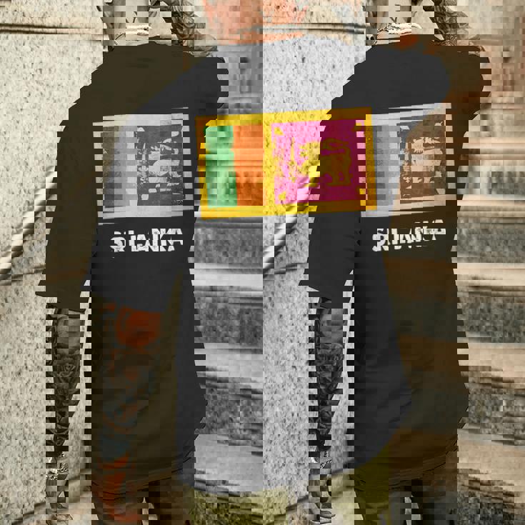 スリランカ国旗tシャツ メンズTシャツ バックプリント 彼への贈り物